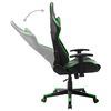 vidaXL Chaise de jeu Noir et vert Cuir artificiel