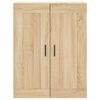 vidaXL Buffet haut Ch&ecirc;ne sonoma 69,5x34x180 cm Bois d'ing&eacute;nierie