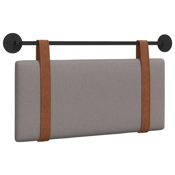 vidaXL T&ecirc;te de lit suspendue Uni Taupe 90 x 55 x 5 cm PU antique