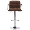 vidaXL Chaises de bar lot de 2 marron tissu
