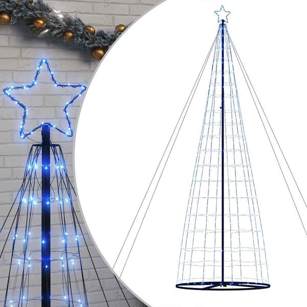 vidaXL Sapin de No&euml;l &agrave; LED 1534 LED bleu 500 cm