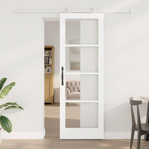 vidaXL Porte coulissante ORKDAL Blanc 73,5 x 211 cm