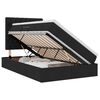 vidaXL Lit de Rangement Noir 120 x 190 cm Cuir synthétique