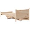 vidaXL Cadre de lit sans matelas 75x190 cm bois de pin massif