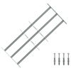 vidaXL Grille r&eacute;glable de s&eacute;curit&eacute; de fen&ecirc;tres et 3 barres 700-1050 mm