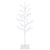 vidaXL Petit sapin de No&euml;l bouleau Blanc 120 cm Acier 279 LED