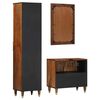vidaXL Ensemble de Meubles de Salle de Bain 3 pcs Marron miel