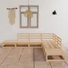 vidaXL Salon de jardin 7 pcs Bois de pin massif