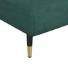 vidaXL Canap&eacute;-lit en forme de L vert fonc&eacute; 275x140x70 cm velours