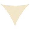 vidaXL Voile d'ombrage 160 g/m&sup2; Cr&egrave;me 2,5x2,5x3,5 m PEHD