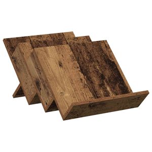 vidaXL &Eacute;tag&egrave;re &agrave; magazines avec &eacute;tag&egrave;re Bois ancien 53 x 40 x 28,5 cm