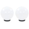 vidaXL Lampe &agrave; LED sous forme de boule 2 pcs Sph&eacute;rique 20 cm PMMA