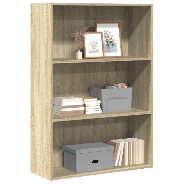 vidaXL Biblioth&egrave;que ch&ecirc;ne sonoma 80x30x114 cm bois d'ing&eacute;nierie