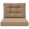 vidaXL Coussin de canap&eacute; d'ext&eacute;rieur 2 pcs Taupe Polyester