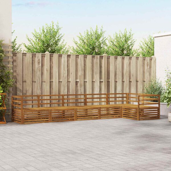 vidaXL Ensemble de canap&eacute;s d'ext&eacute;rieur 6 pcs Naturel