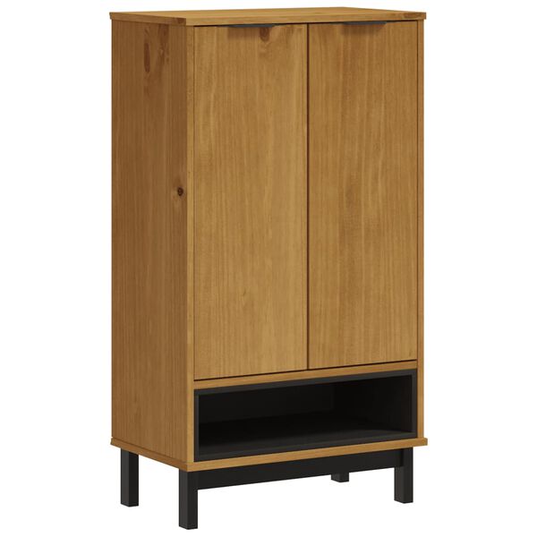 vidaXL Armoire &agrave; chaussures FLAM 59,5x35x107 cm bois massif de pin