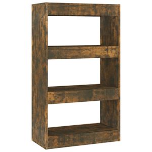vidaXL Biblioth&egrave;que/S&eacute;parateur de pi&egrave;ce Ch&ecirc;ne fum&eacute; Bois d'ing&eacute;nierie