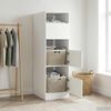 vidaXL Armoire &agrave; Laver avec stockage Blanc Bois d'ing&eacute;nierie
