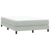 vidaXL Sommier &agrave; lattes de lit et matelas gris clair 140x210cm velours