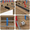 vidaXL Table de Foosball Ch&ecirc;ne Artisanal 125 x 60,5 x 80 cm