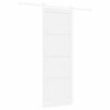 vidaXL Porte coulissante Blanc 83 x 232 cm Pin massif