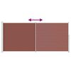 vidaXL Auvent lat&eacute;ral r&eacute;tractable de patio 220x500 cm Marron