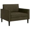 vidaXL Fauteuil XL Vert arm&eacute;e Simili daim