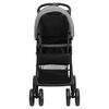 vidaXL Poussette pour b&eacute;b&eacute; 3-en-1 Gris clair et noir Acier