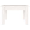 vidaXL Table basse Blanc 45x45x30 cm Bois massif de pin