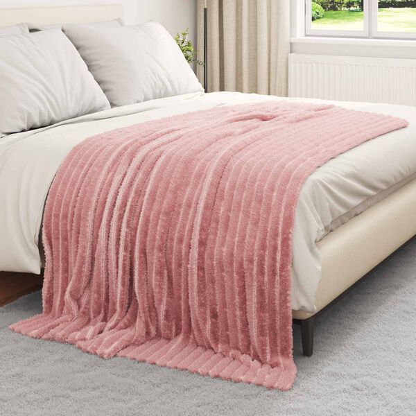 vidaXL Couvertures &agrave; jeter 6 pcs Rose 200 x 150 cm Toison