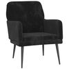 vidaXL Fauteuil Noir 62x79x79 cm Velours