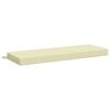 vidaXL Coussin de banc SOEST 100 % polyester Cr&egrave;me 110 x 40 x 8 cm