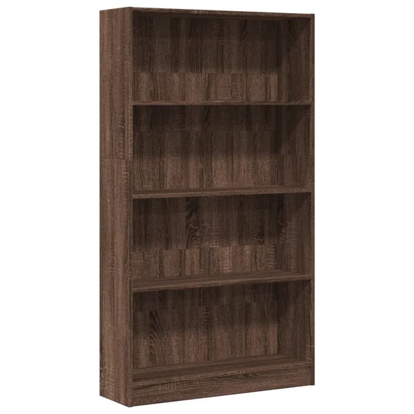 vidaXL Bibliothèque chêne marron 80x24x143 cm bois d'ingénierie