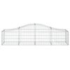 vidaXL Paniers à gabions arqués 18 pcs 200x50x40/60 cm fer galvanisé