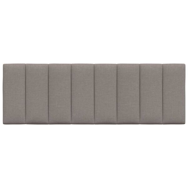vidaXL Coussin de t&ecirc;te de lit Hanko taupe 140 cm tissu