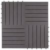 vidaXL Carreaux de terrasse 30pcs Délavage gris 30x30 cm Acacia solide