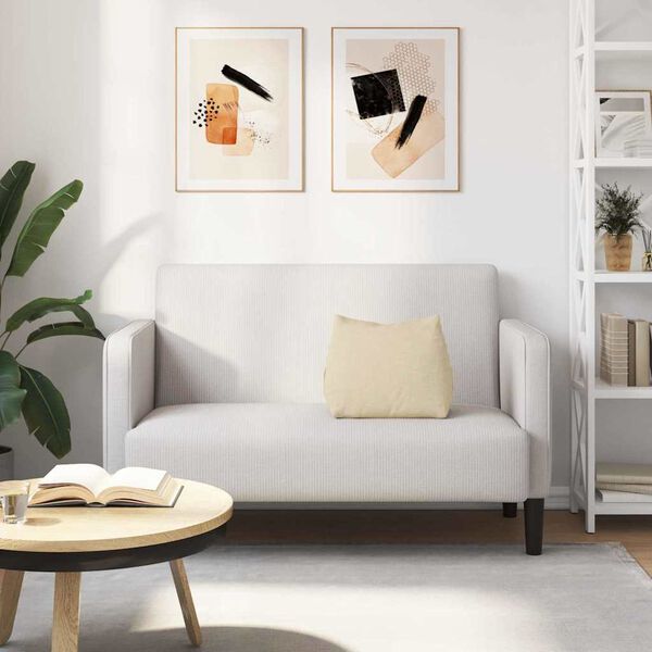 vidaXL Coussin de Dos Cr&egrave;me 45 x 20 x 35 cm tissu