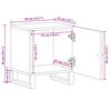vidaXL Table de chevet noir 40x33x46 cm bois de manguier solide