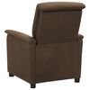 vidaXL Fauteuil électrique de massage Marron Tissu