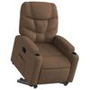 vidaXL Fauteuil inclinable électrique marron tissu