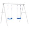 vidaXL Si&egrave;ges de balan&ccedil;oire avec cordes 2 pcs bleu 37x15 cm PE