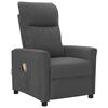 vidaXL Fauteuil &eacute;lectrique de massage Gris fonc&eacute; Tissu