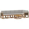 vidaXL Ensemble de canap&eacute;s d'ext&eacute;rieur 7 pc Naturel et gris clair