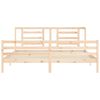 vidaXL Cadre de lit sans matelas 200x200 cm bois massif