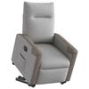 vidaXL Fauteuil inclinable &eacute;lectrique gris nuage tissu