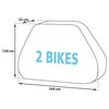 Eurotrail Housse de vélo pour 2 vélos
