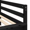 vidaXL Lit mezzanine pour enfants avec rideaux sans matelas 80x200 cm