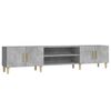 vidaXL Meuble TV gris b&eacute;ton 180x31,5x40 cm bois d'ing&eacute;nierie