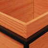 vidaXL Jardini&egrave;re cire marron 100x40x50 cm bois de pin massif