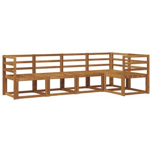 vidaXL Ensemble de canap&eacute;s d'ext&eacute;rieur 5 pcs Naturel